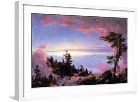 Above the Clouds at Sunrise-Frederic Edwin Church-Framed Art Print