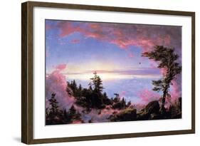 Above the Clouds at Sunrise-Frederic Edwin Church-Framed Art Print