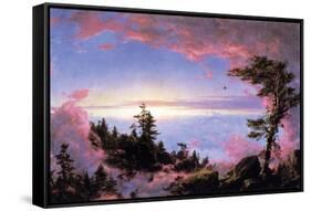 Above the Clouds at Sunrise-Frederic Edwin Church-Framed Stretched Canvas