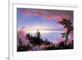 Above the Clouds at Sunrise-Frederic Edwin Church-Framed Premium Giclee Print