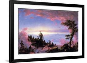 Above the Clouds at Sunrise-Frederic Edwin Church-Framed Premium Giclee Print