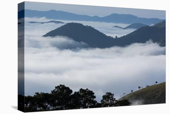 Above the Clouds in Sao Francisco Xavier at Sunrise-Alex Saberi-Stretched Canvas