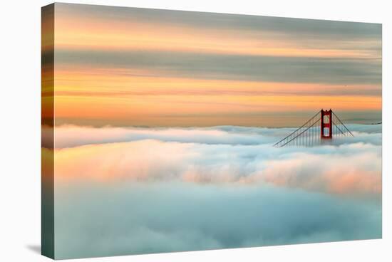 Above The Golden Gate Sunrise Fog, San Francisco-Vincent James-Stretched Canvas