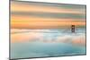 Above The Golden Gate Sunrise Fog, San Francisco-Vincent James-Mounted Photographic Print