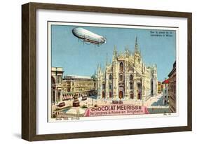 Above the Piazza Del Duomo, Milan-null-Framed Giclee Print