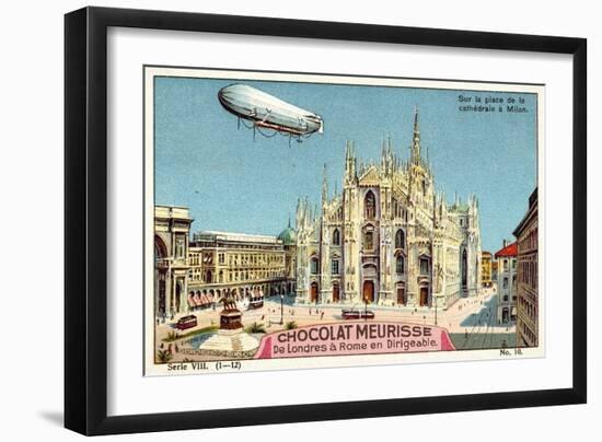 Above the Piazza Del Duomo, Milan-null-Framed Giclee Print