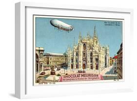 Above the Piazza Del Duomo, Milan-null-Framed Giclee Print