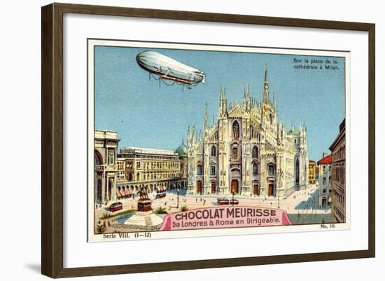 Above the Piazza Del Duomo, Milan-null-Framed Giclee Print