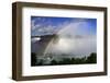 Above view of rainbow mist over boat, Niagara Falls, Ontario, Canada.-Kymri Wilt-Framed Photographic Print
