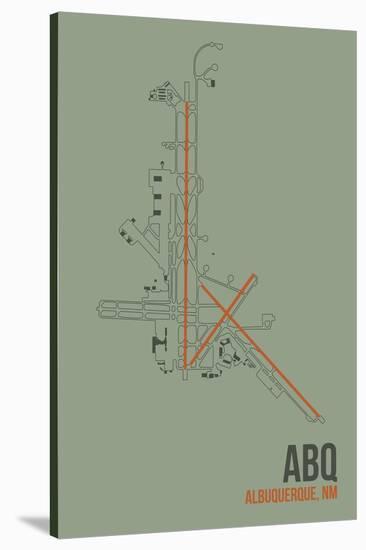 ABQ Airport Layout-08 Left-Stretched Canvas