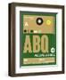 ABQ Albuquerque Luggage Tag I-NaxArt-Framed Art Print