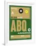 ABQ Albuquerque Luggage Tag I-NaxArt-Framed Art Print