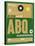 ABQ Albuquerque Luggage Tag I-NaxArt-Stretched Canvas