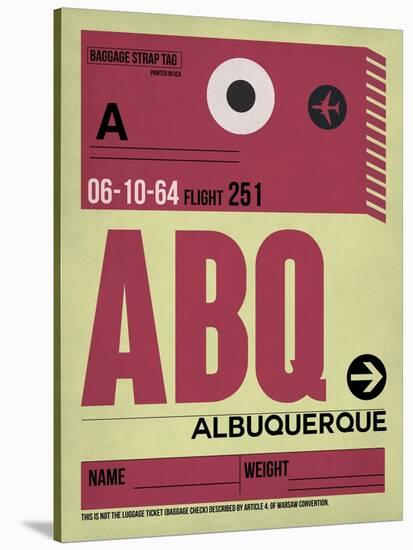 ABQ Albuquerque Luggage Tag II-NaxArt-Stretched Canvas