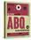 ABQ Albuquerque Luggage Tag II-NaxArt-Stretched Canvas