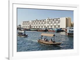 Abra (Ferry Boat), Dubai Creek, Dubai, United Arab Emirates, Middle East-Matt-Framed Photographic Print