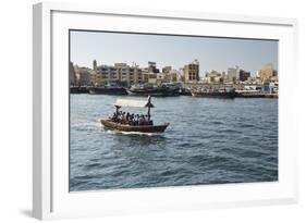 Abra (Ferry Boat), Dubai Creek, Dubai, United Arab Emirates, Middle East-Matt-Framed Photographic Print