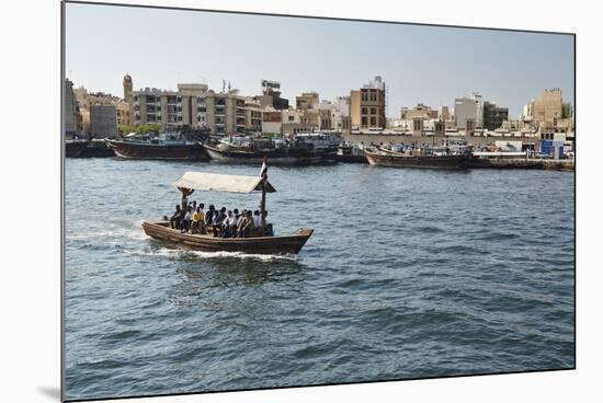 Abra (Ferry Boat), Dubai Creek, Dubai, United Arab Emirates, Middle East-Matt-Mounted Photographic Print