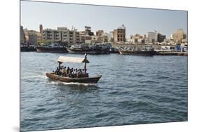 Abra (Ferry Boat), Dubai Creek, Dubai, United Arab Emirates, Middle East-Matt-Mounted Photographic Print