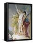 Abraham and Angels-Giovanni Battista Tiepolo-Framed Stretched Canvas