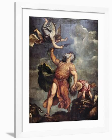 Abraham and Isaac, 1543-Titian (Tiziano Vecelli)-Framed Giclee Print