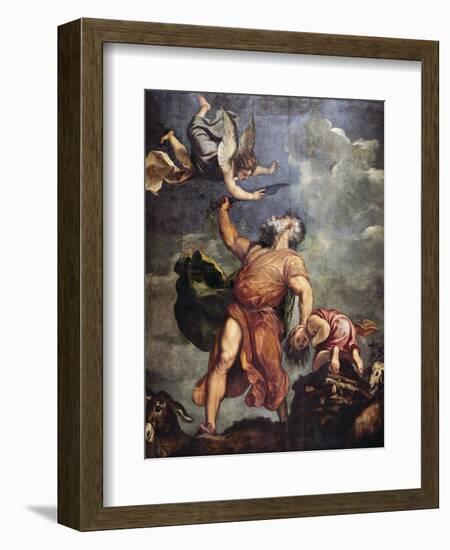 Abraham and Isaac, 1543-Titian (Tiziano Vecelli)-Framed Giclee Print