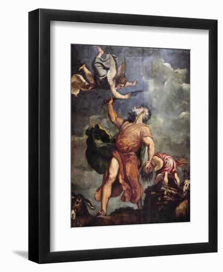 Abraham and Isaac, 1543-Titian (Tiziano Vecelli)-Framed Giclee Print