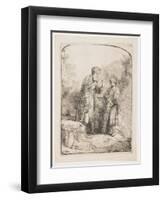 Abraham and Isaac, 1645-Rembrandt van Rijn-Framed Giclee Print