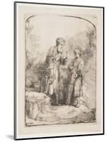Abraham and Isaac, 1645-Rembrandt van Rijn-Mounted Giclee Print