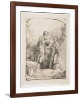 Abraham and Isaac, 1645-Rembrandt van Rijn-Framed Giclee Print