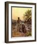 Abraham and Isaac at Mount Moriah - Bible-William Brassey Hole-Framed Giclee Print