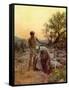 Abraham and Isaac at Mount Moriah - Bible-William Brassey Hole-Framed Stretched Canvas