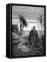 Abraham and Isaac Carrying the Wood for the Sacrifice. Engraving.-null-Framed Stretched Canvas
