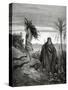 Abraham and Isaac Carrying the Wood for the Sacrifice. Engraving.-null-Stretched Canvas