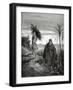 Abraham and Isaac Carrying the Wood for the Sacrifice. Engraving.-null-Framed Giclee Print