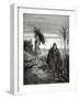 Abraham and Isaac Carrying the Wood for the Sacrifice. Engraving.-null-Framed Giclee Print