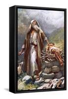 Abraham and Isaac-Harold Copping-Framed Stretched Canvas