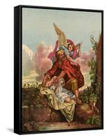 Abraham and Isaac-Eugene Ronjat-Framed Stretched Canvas