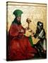 Abraham and Melchisedech the King of Salem Melchisedech (Melchisedec or Melchizedek or Melkisedeq O-Konrad Witz-Stretched Canvas