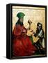 Abraham and Melchisedech the King of Salem Melchisedech (Melchisedec or Melchizedek or Melkisedeq O-Konrad Witz-Framed Stretched Canvas