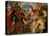 Abraham and Melchisedech.-Peter Paul Rubens-Stretched Canvas