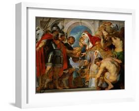 Abraham and Melchisedech.-Peter Paul Rubens-Framed Giclee Print