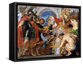 Abraham and Melchizedek, 1615-18-Peter Paul Rubens-Framed Stretched Canvas