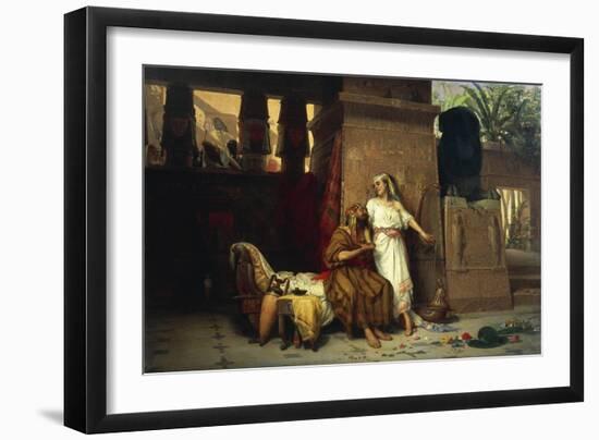 Abraham and Sarah at the Court of the Pharaohs, 1875-Giovanni Muzzioli-Framed Giclee Print