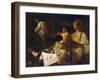 Abraham and the Three Angels, 1630S-Rembrandt van Rijn-Framed Giclee Print