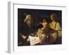 Abraham and the Three Angels, 1630S-Rembrandt van Rijn-Framed Giclee Print