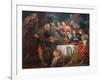 Abraham and the Three Angels, 1660–69-Giovanni Andrea di Ferrari-Framed Giclee Print