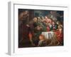 Abraham and the Three Angels, 1660–69-Giovanni Andrea di Ferrari-Framed Giclee Print