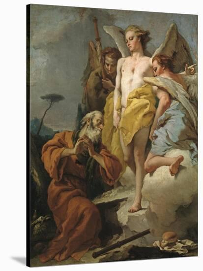Abraham and the Three Angels, c.1770-Giovanni Battista Tiepolo-Stretched Canvas