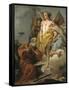 Abraham and the Three Angels, Ca 1770-Giandomenico Tiepolo-Framed Stretched Canvas